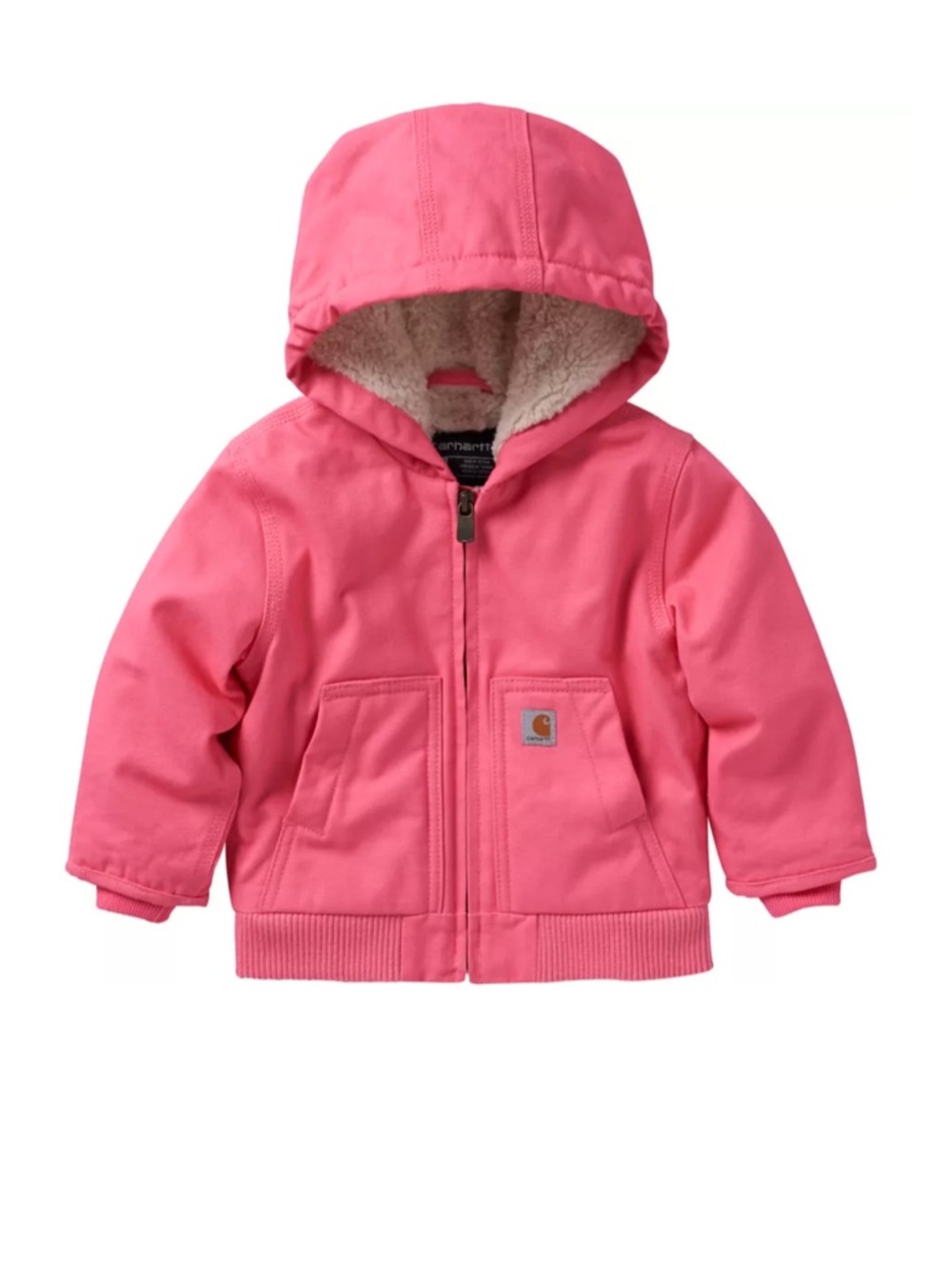 Carhartt Girls' Canvas Active Hooded Insulated Jacket